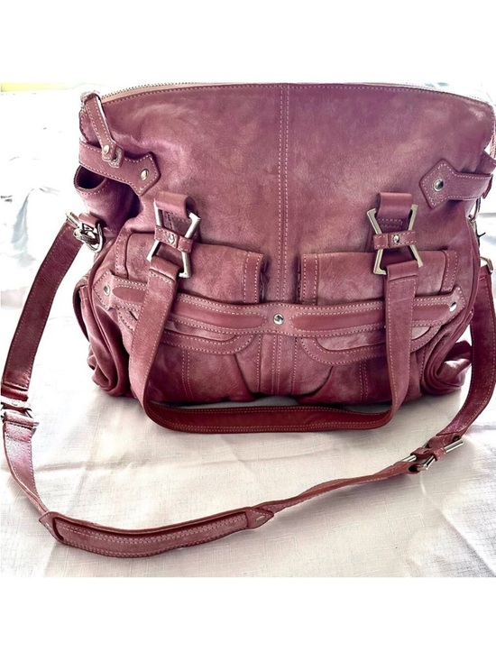 Junior Drake Handbags - 🔥👜 Junior Drake Dusty Rose Leather Bag -- this bag understood the assignment💅